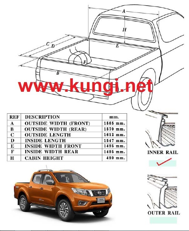 Размеры Ниссан Навара и вес. Какие габариты Nissan Navara?